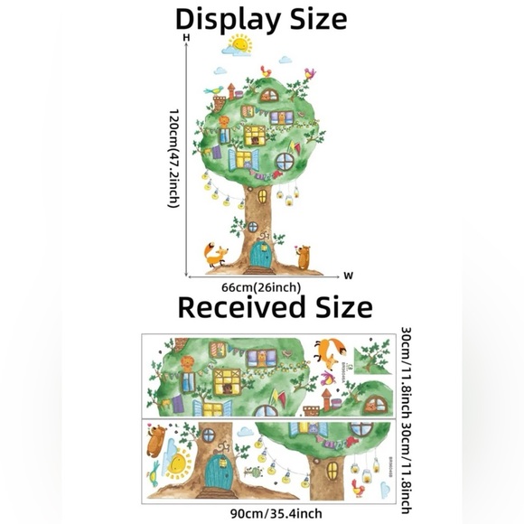 Kids Wall Treehouse Stickers Room Decor - Picture 3 of 7